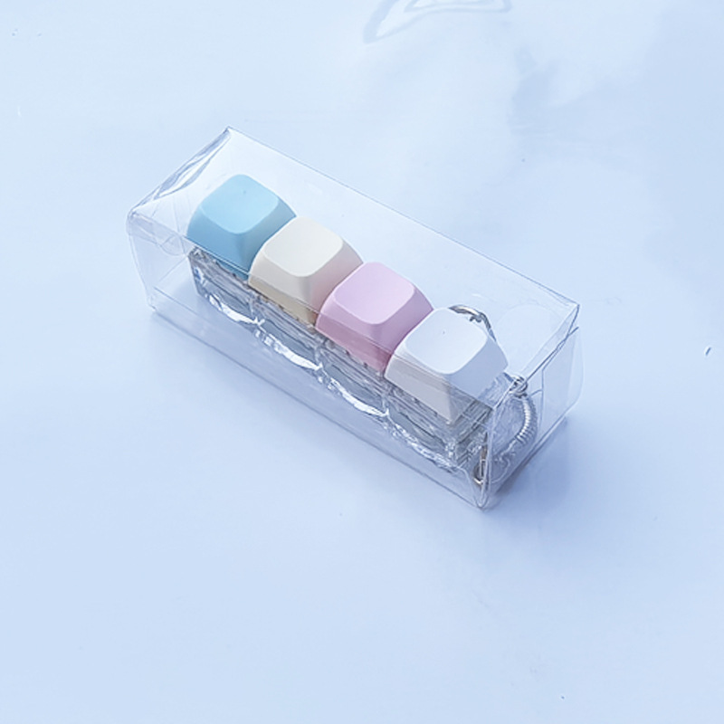 Pastel Clicky Keycap Keychain Set