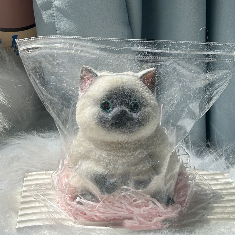 Fuzzy Flocked Kitten Slow-Rise Squishy โ photo 4