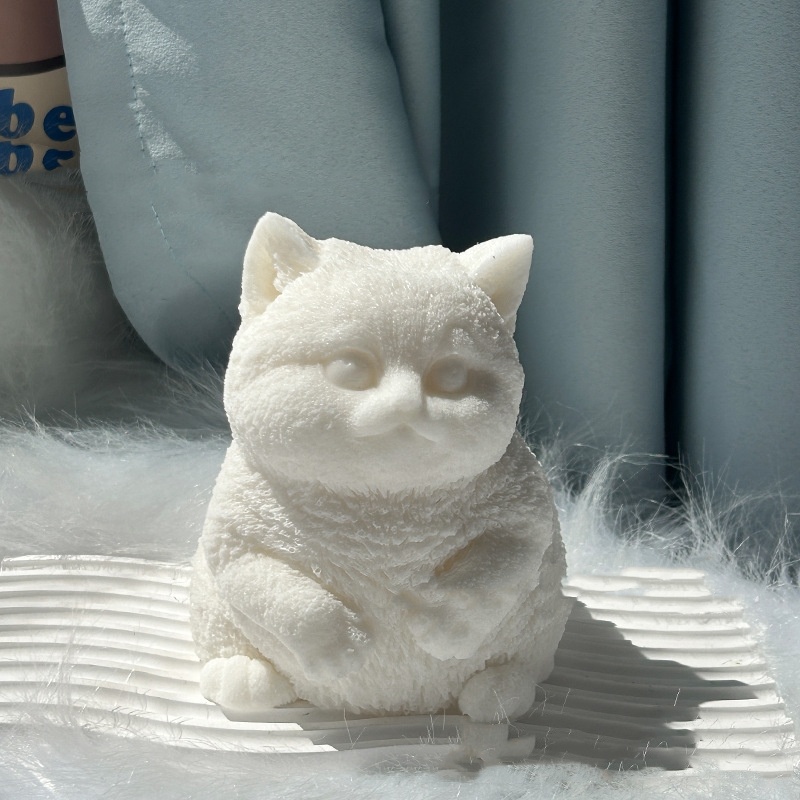Fuzzy Flocked Kitten Slow-Rise Squishy โ photo 6