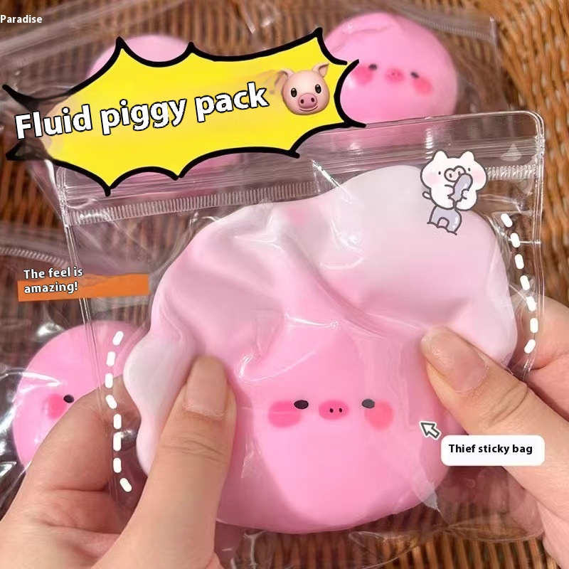 Squishy Fluid Piggy Water Blob โ photo 3