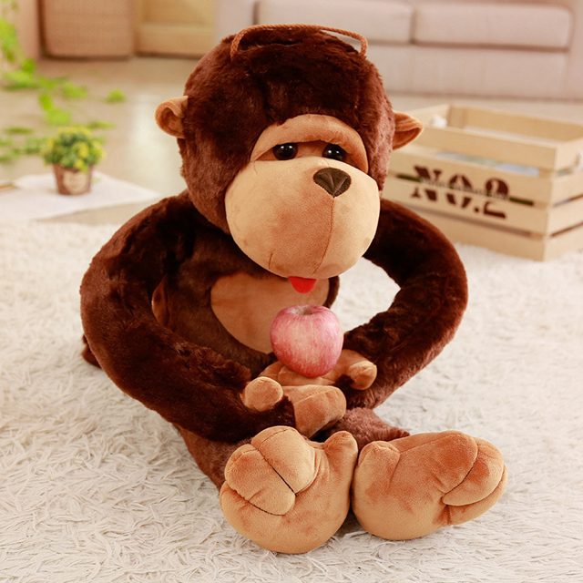 Giant Apple-Holding Gorilla Plush, 110cm โ photo 3