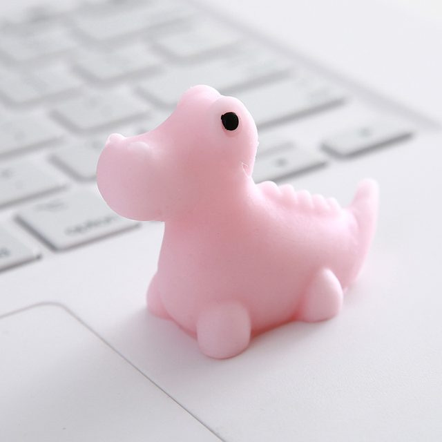 Pink Dino Mochi Squishy