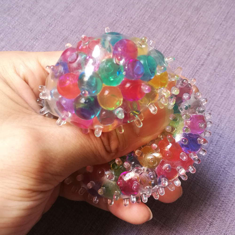 Rainbow Water-Bead Spiky Squeeze Ball โ photo 2