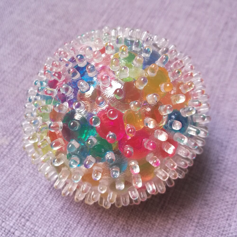 Rainbow Water-Bead Spiky Squeeze Ball โ photo 4