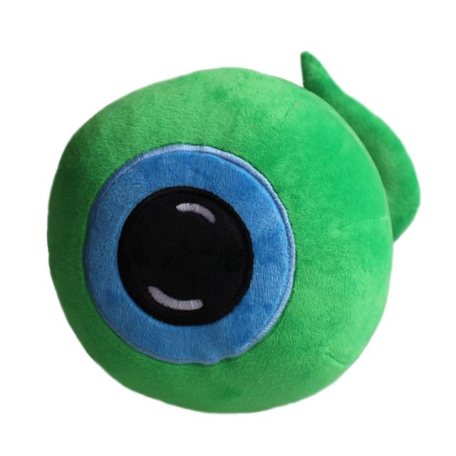 Green Eyeball Plush Pillow