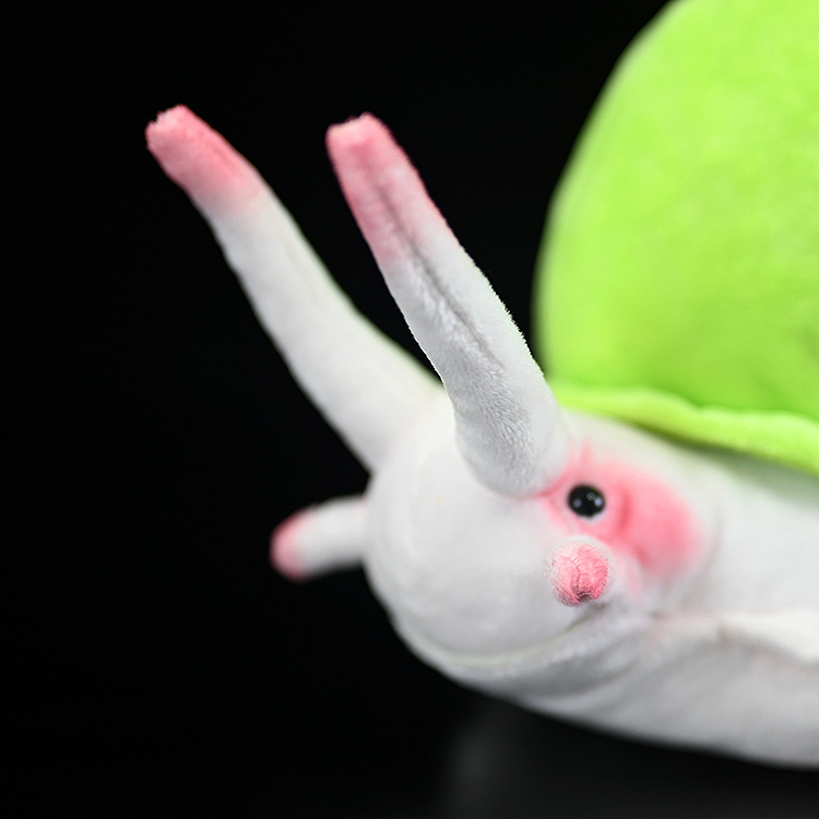 Lifelike Lime-Green Snail Plush โ photo 2
