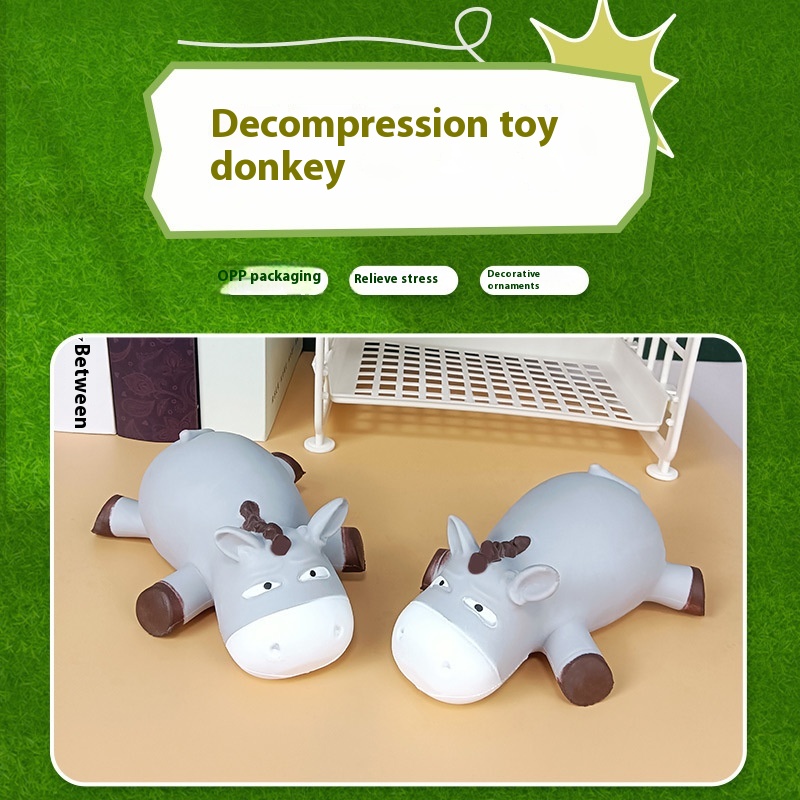 Grumpy Sprawled-Out Donkey Squishy โ photo 5
