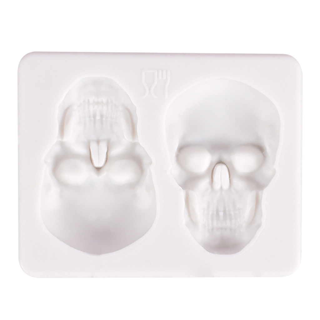 Halloween Skull Silicone Mold, 2-Cavity — photo 3