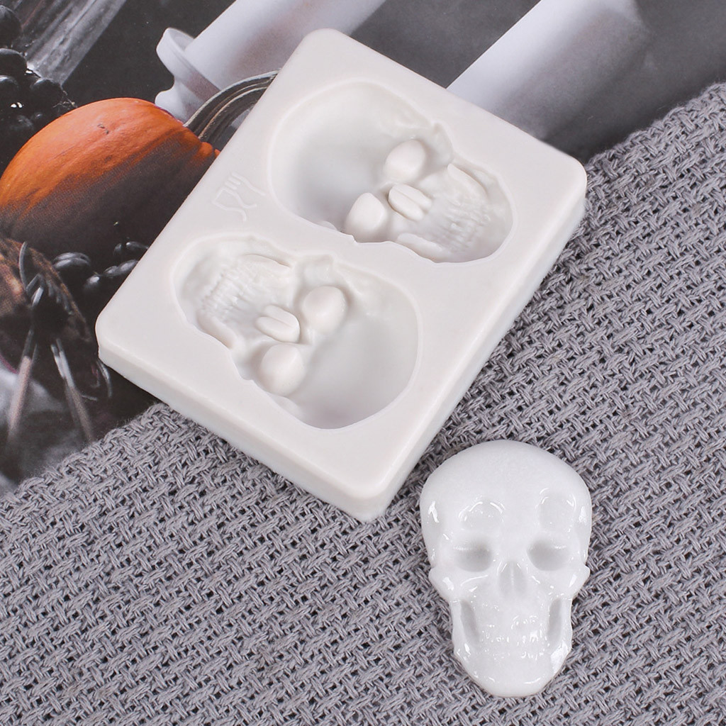 Halloween Skull Silicone Mold, 2-Cavity — photo 5