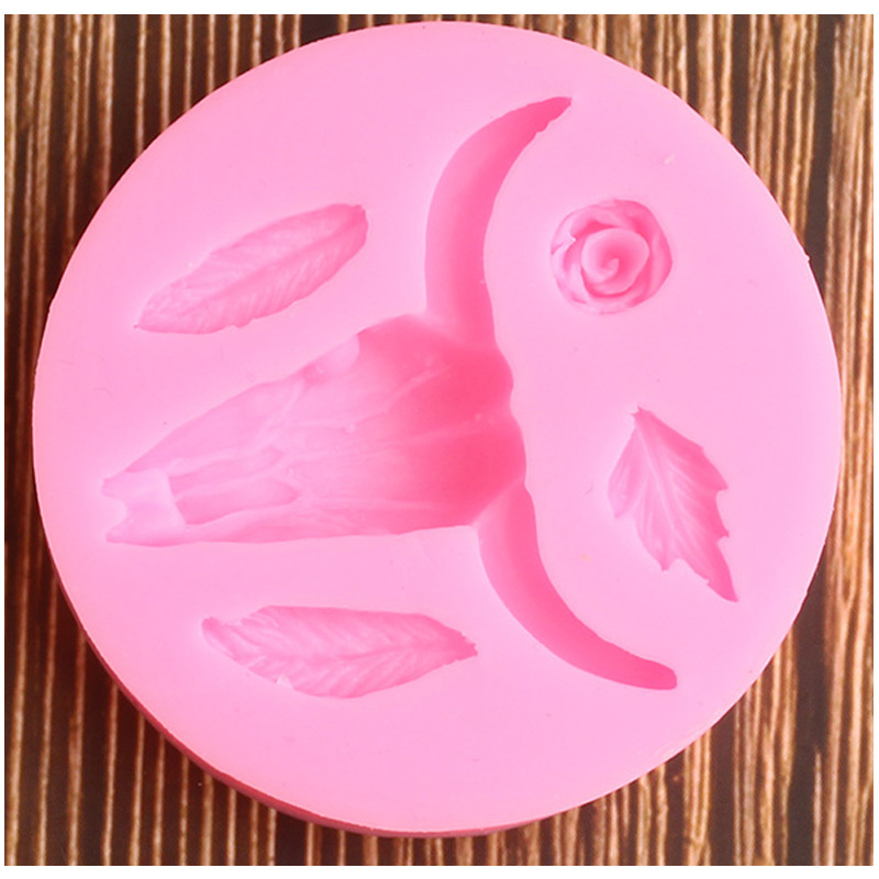 Halloween Skull Silicone Fondant & Cake Mold — photo 2