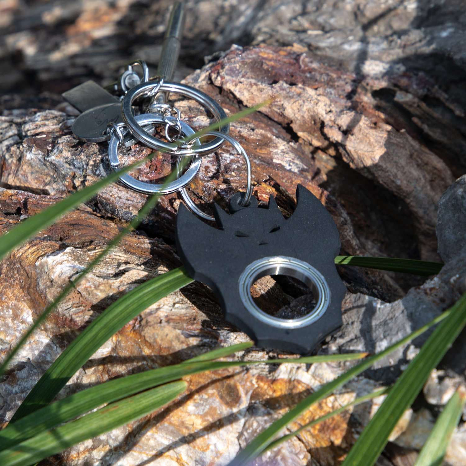 Halloween Spinner Keychain: Bat, Demon & Ghost