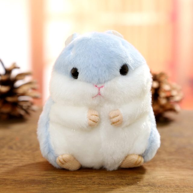 Chubby Hamster Keychain (Powder Blue)
