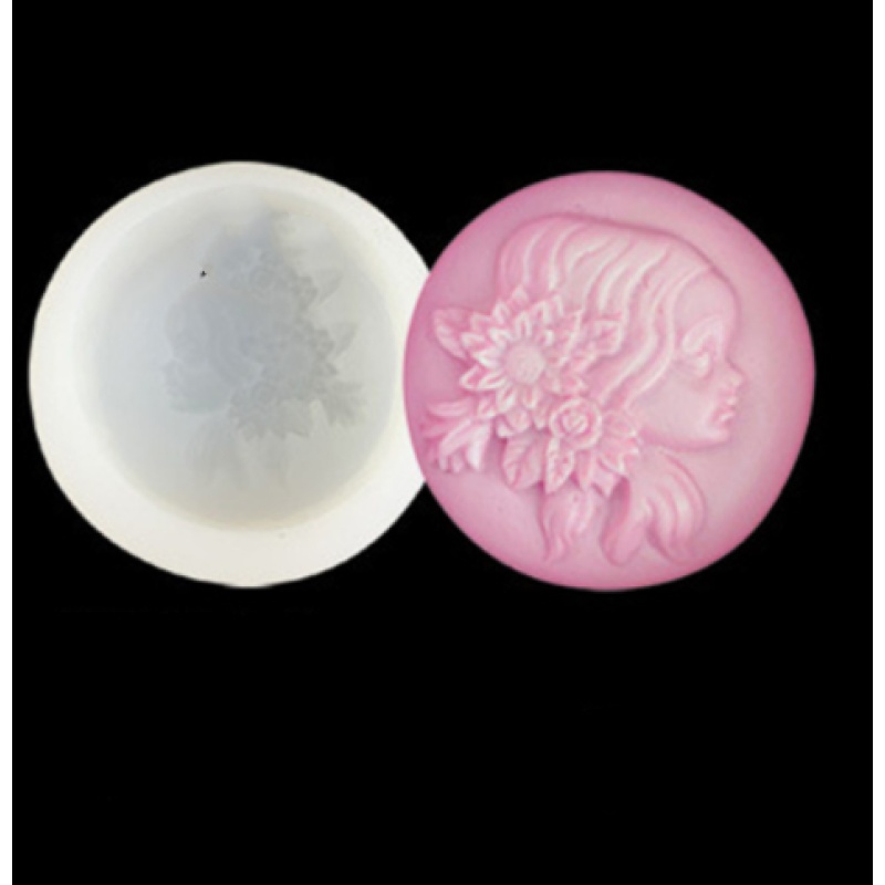 Cameo Girl Silhouette Silicone Soap & Resin Mold