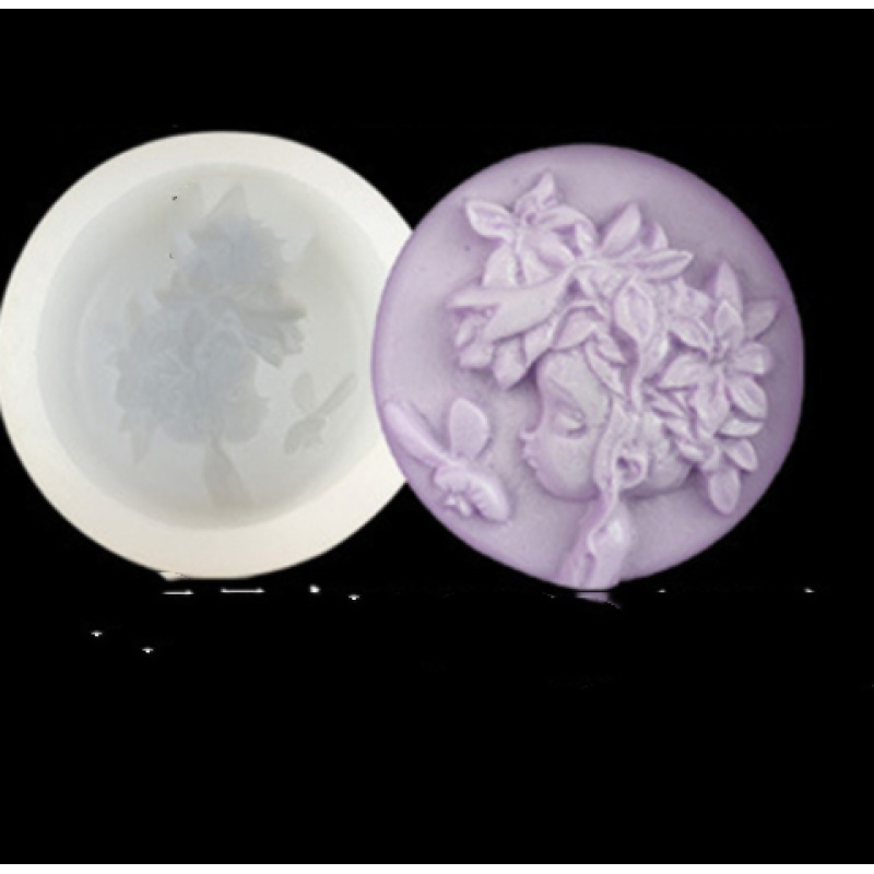 Cameo Girl Silhouette Silicone Soap & Resin Mold — photo 6