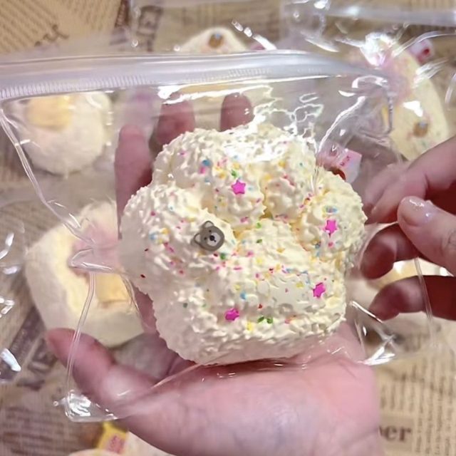 Sprinkle Cream Paw Squishy