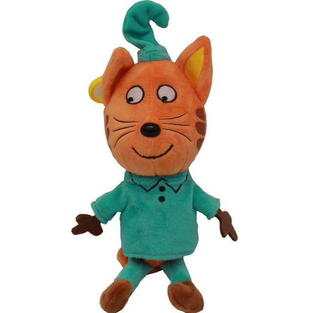 Bow-Wearing Cartoon Kitty Plush in Red Dress โ photo 3