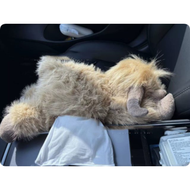 Highland Cow Plushie with Hand Pocket 45cm