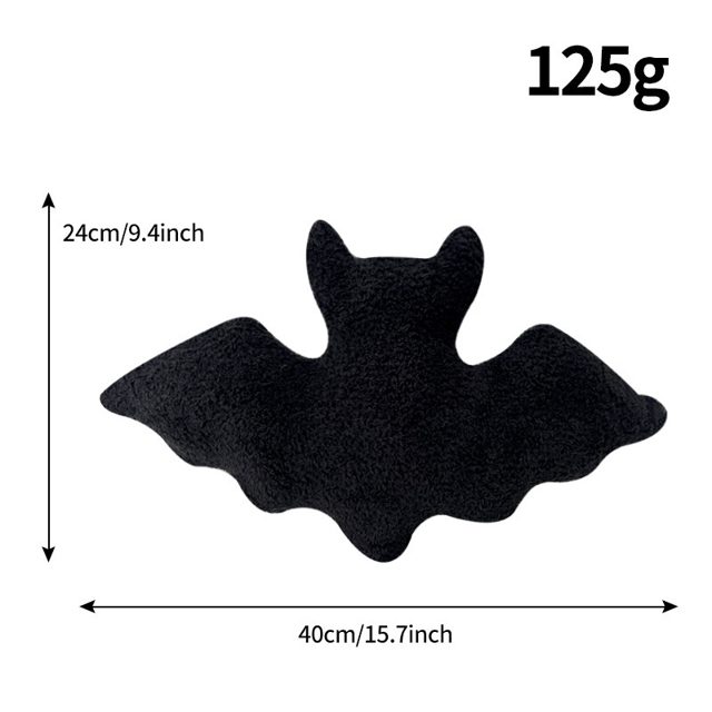 Black Bat Pillow Plush