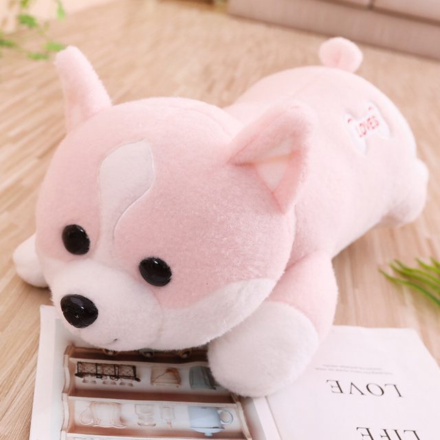 Sleepy Pink Husky Puppy Plush โ photo 5