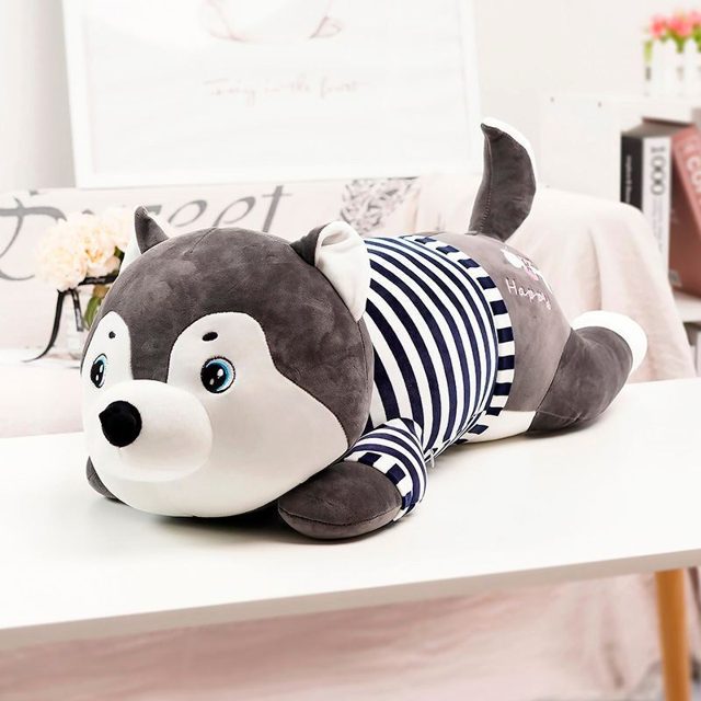 Coral Fox-Husky Cuddle Plush โ photo 2