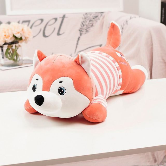Coral Fox-Husky Cuddle Plush