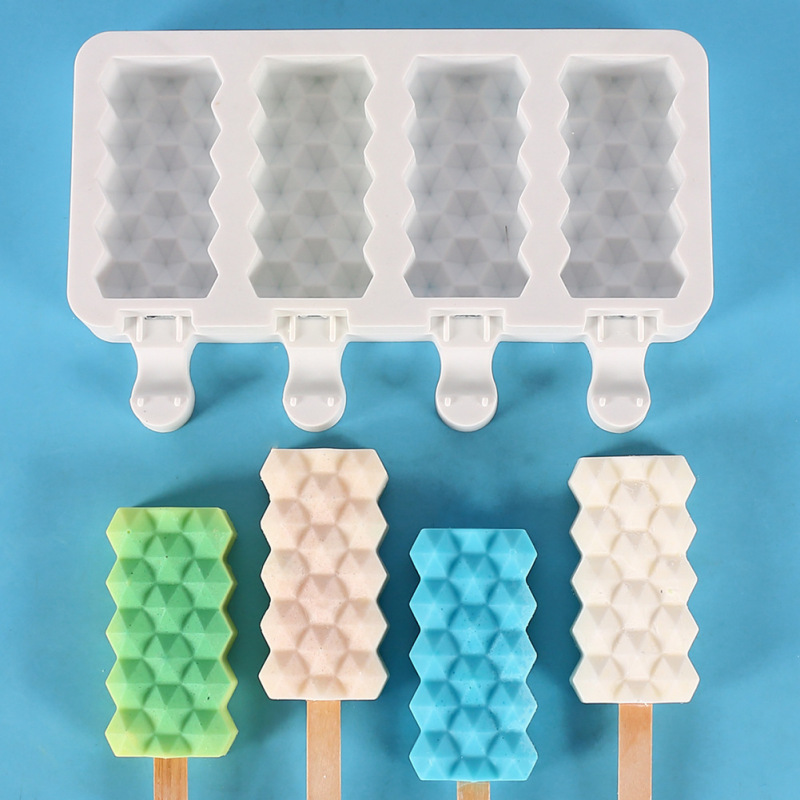 4-Cavity Silicone Popsicle / Ice Cream Bar Mold โ photo 4