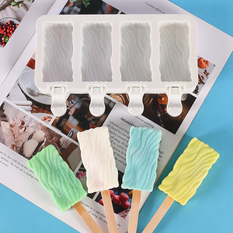 4-Cavity Silicone Popsicle / Ice Cream Bar Mold โ photo 5