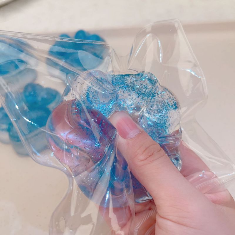 Glitter Cat Paw Water Squishy