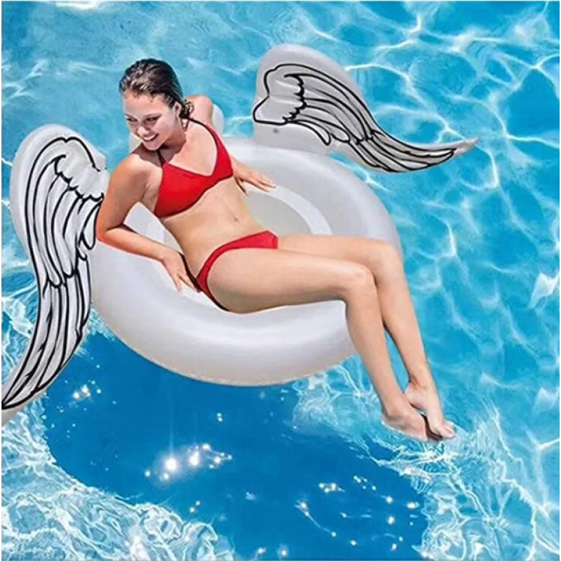 Angel Wings Swim Ring, White Float