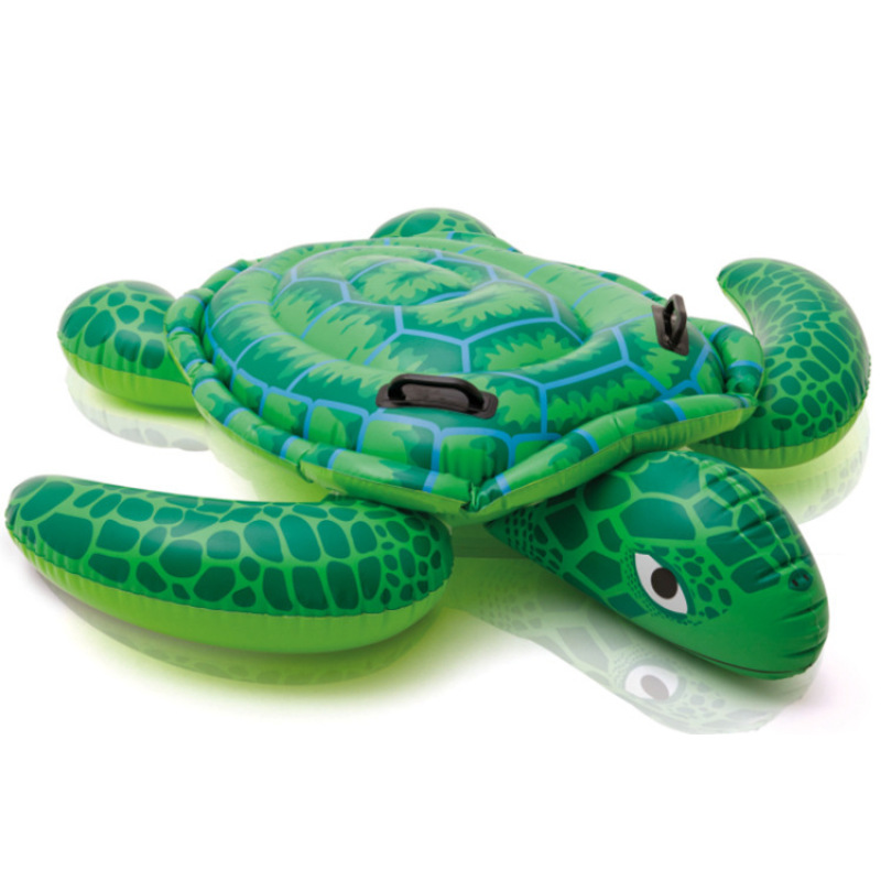 Ride-On Inflatable Sea Turtle Pool Float