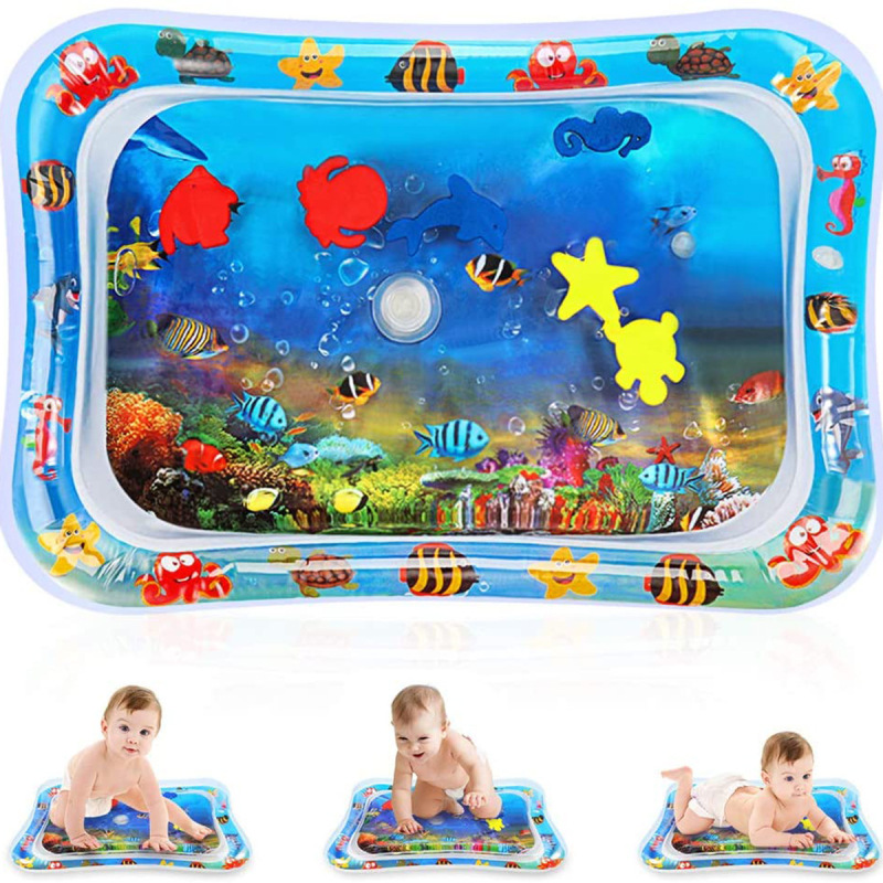 Inflatable Baby Tummy-Time Water Play Mat