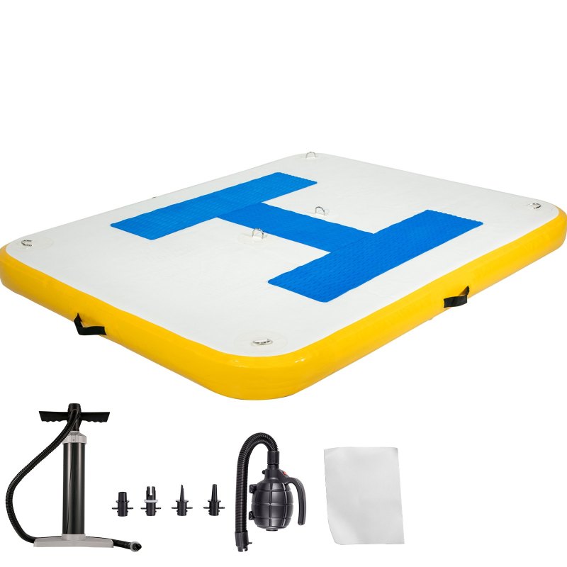 Inflatable Floating Dock Platform with Pump