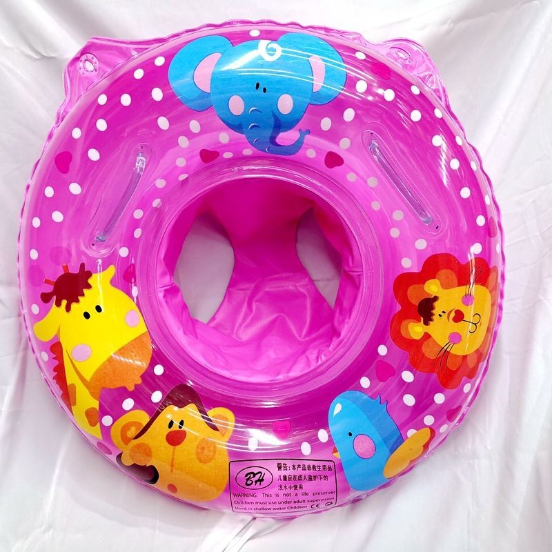 Pink Animal-Print Baby Swim Seat Ring โ photo 3
