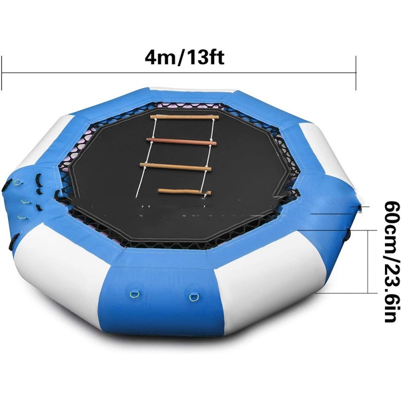 Inflatable Floating Water Trampoline with Ladder