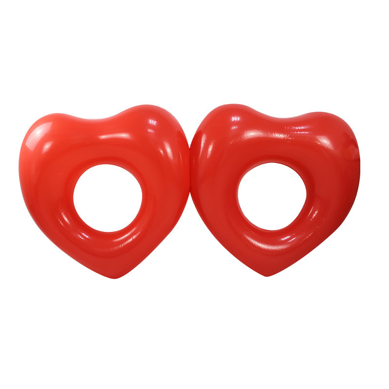 Red Heart Inflatable Swim Rings (Pair)