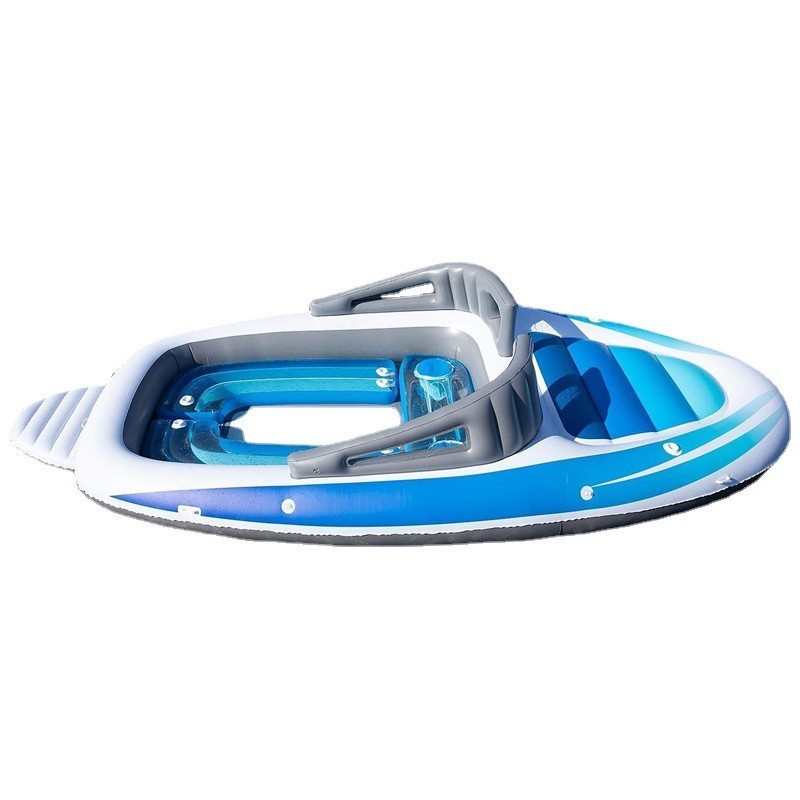 Inflatable Speedboat Pool Float with Seats