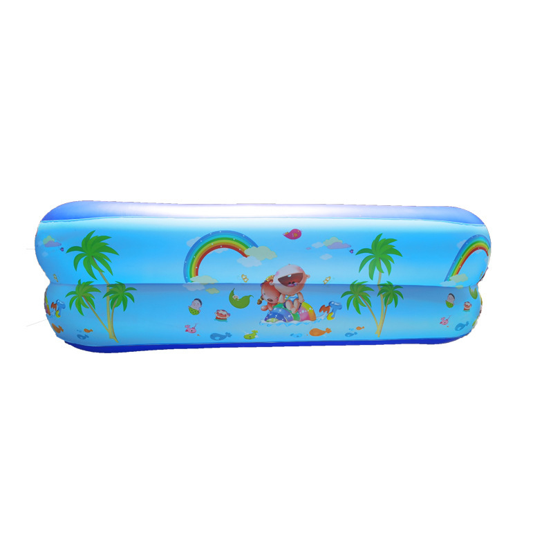 3-Ring Rectangular Inflatable Family Pool โ photo 2