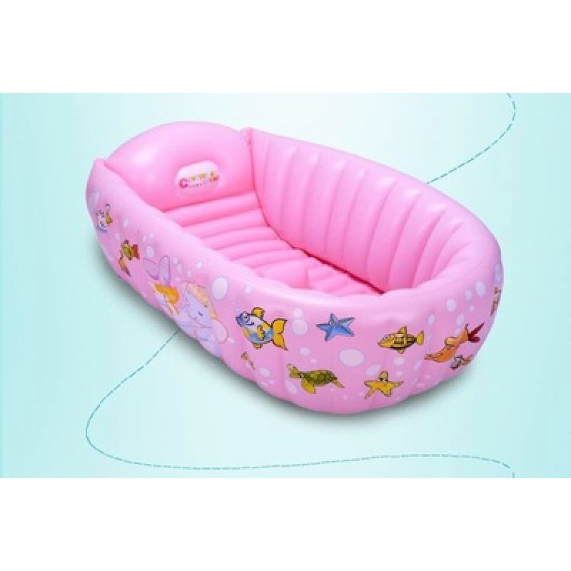 Inflatable Baby Bath Tub with Ocean Print — photo 2