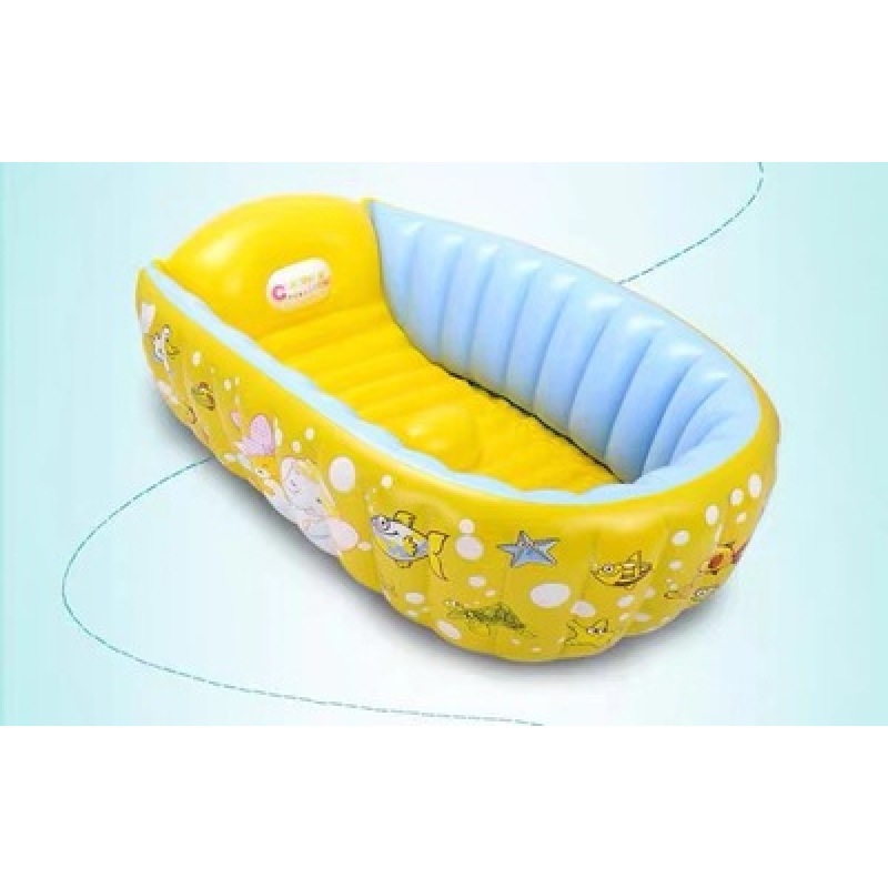 Inflatable Baby Bath Tub with Ocean Print — photo 3