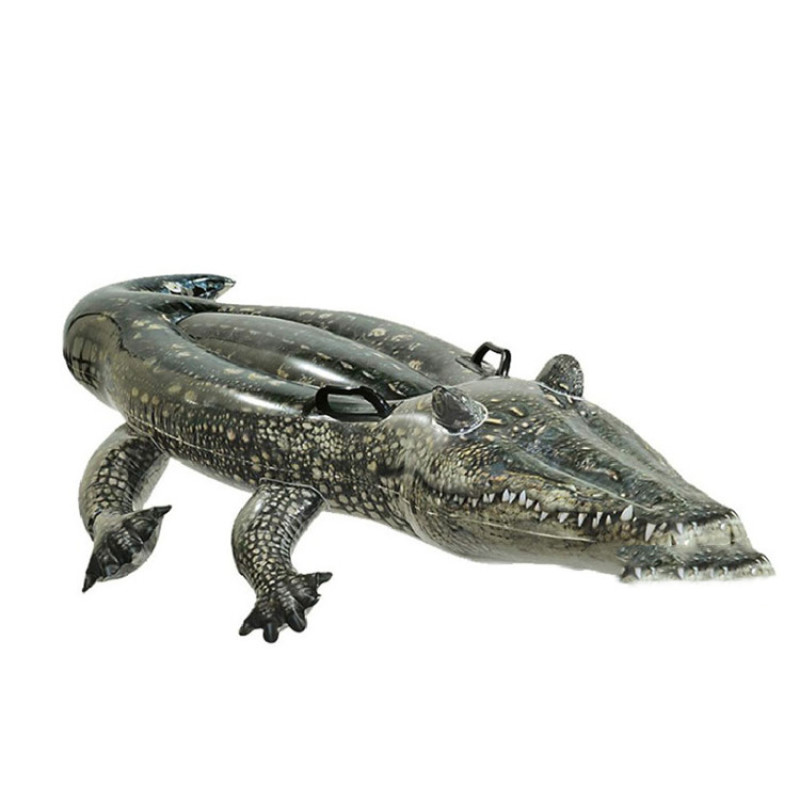 Inflatable Ride-On Crocodile Pool Float