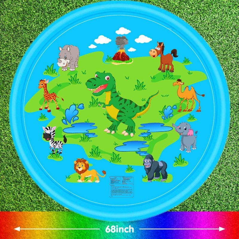 Rainbow Beach Splash Pad Sprinkler Mat โ photo 2
