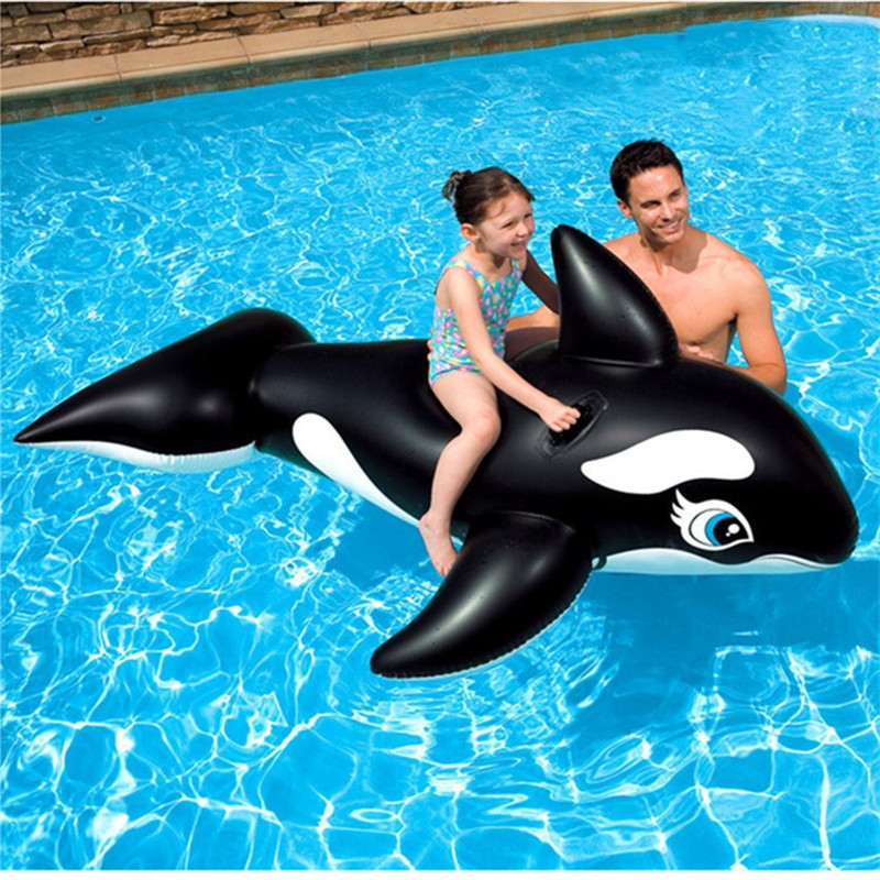 Ride-On Inflatable Orca Whale Float