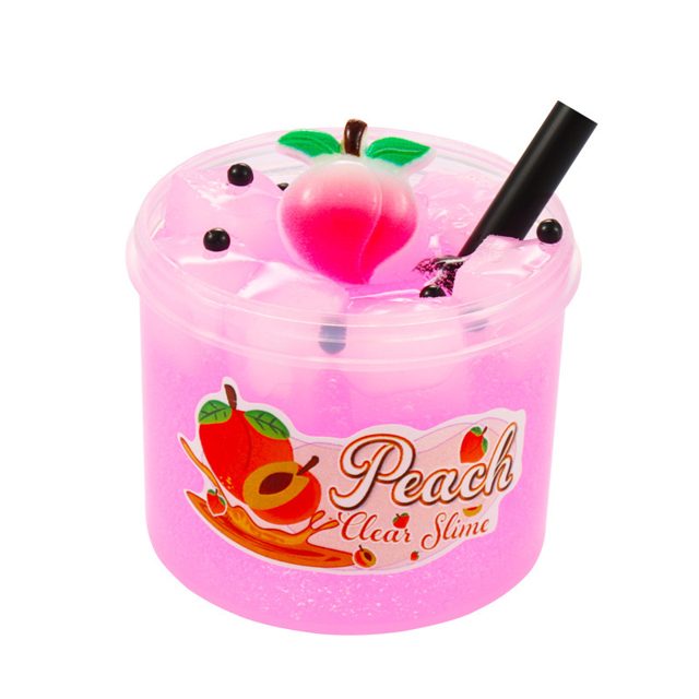 Peach Clear Slime with Charm โ photo 2