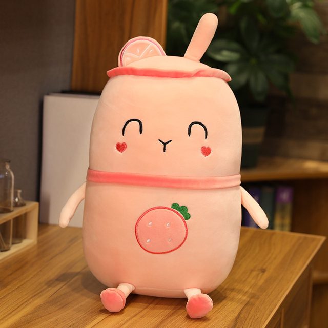Strawberry Boba Bubble Tea Cup Plush