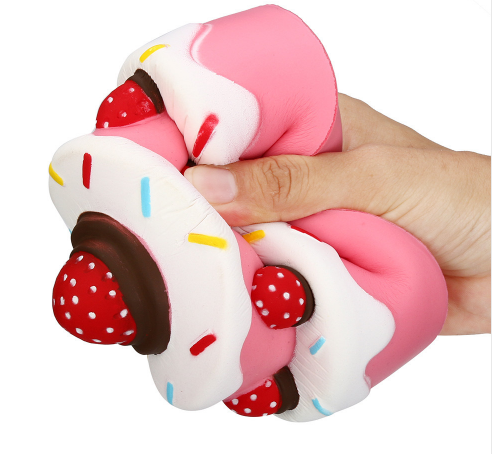 Jumbo Strawberry Cream Cake Squishy โ photo 3