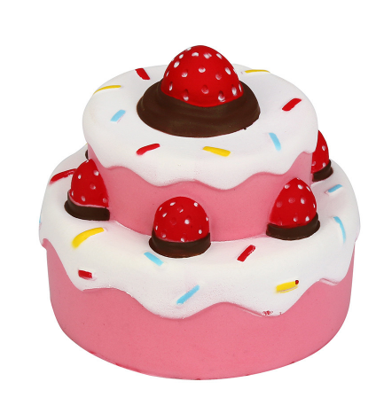 Jumbo Strawberry Cream Cake Squishy โ photo 4