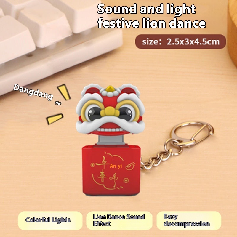 Wooden Fish Sound & Light Keychain โ photo 3