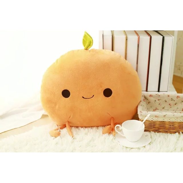 Big Smiley Peach Pillow Plush โ photo 2