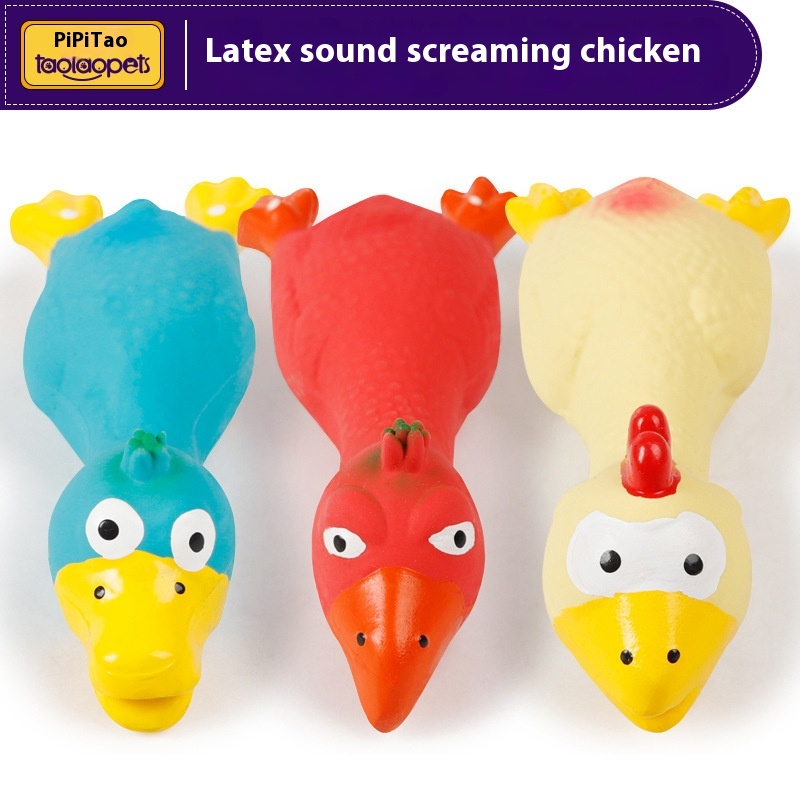 Latex Squeaky Duck Pet Toy
