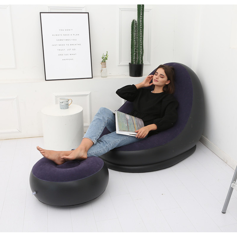 Inflatable Lounge Chair & Ottoman Set โ photo 6